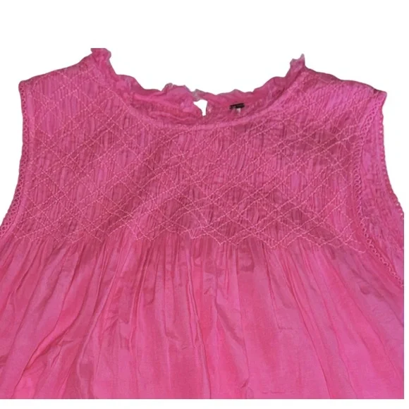 Free People Shea Solid Mini Dress in Sugar Magnolia EUC - Picture 7 of 8